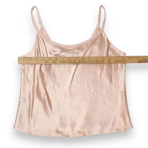 Carmen Marc Valvo Collection Satin Blush Pink Midi Skirt & Top Set Women’s 8/12 - Picture 11 of 16